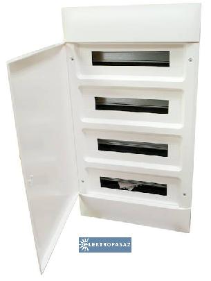 Rozdzielnica modułowa podtynkowa 4x18 N+PE IP40 IK07 z klapką białą Practibox S 137369 Legrand 1