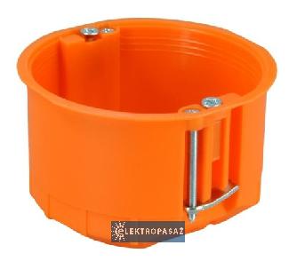 Puszka instalacyjna do płyt g-k 60mm płytka 46,5mm pomarańczowa P60KF 31040008 Simet 1