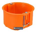 Puszka instalacyjna do płyt g-k 60mm płytka 46,5mm pomarańczowa P60KF 31040008 Simet 1
